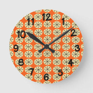 Ovals and Starbursts  Round Clock