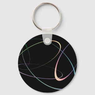 Ovals by Fran Hogan keychain