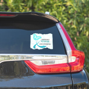 Ovarian Cancer Awareness Custom Cut Sticker