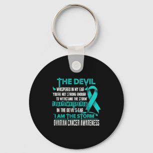 Ovarian cancer awareness i am storm devil Artwork Key Ring