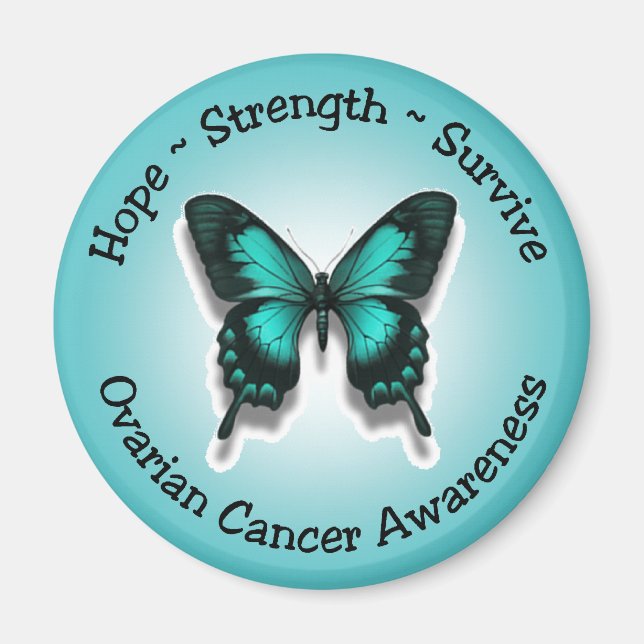 Ovarian cancer awareness magnet (Front)