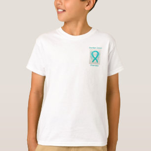 Ovarian Cancer Awareness Ribbon Angel Custom Tee