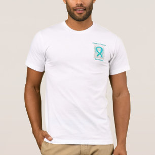 Ovarian Cancer Awareness Ribbon Angel Custom Tee