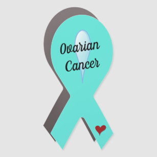 Ovarian Cancer Awareness Ribbon Car Magnet