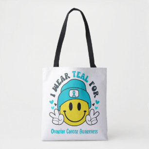 Ovarian Cancer Awareness Ribbon Support Gifts Tote Bag