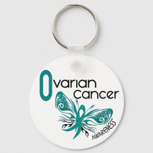 Ovarian Cancer BUTTERFLY 3.1 Key Ring