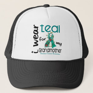 Ovarian Cancer I WEAR TEAL FOR MY GRANDMOTHER 43 Trucker Hat