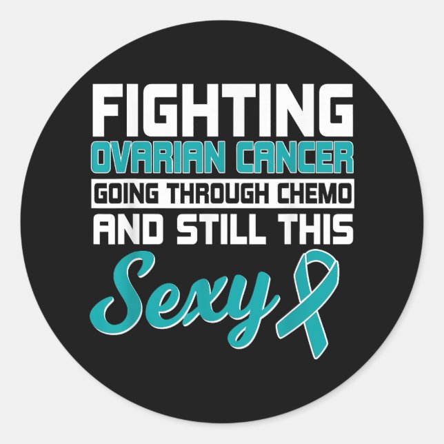 Ovarian Cancer Inspiring Women Mother's Day 59 Classic Round Sticker (Front)