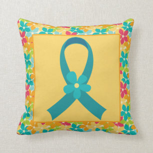 Ovarian Cancer or PCOS Ribbon Pillow Gift