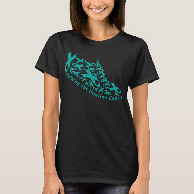 ovarian cancer shoes T-Shirt (Front)