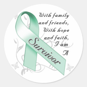 Ovarian Cancer Survivor Classic Round Sticker