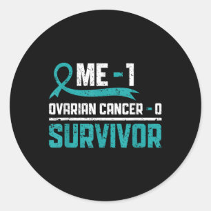 Ovarian Cancer Survivor Ovarian Cancer Warrior  Classic Round Sticker