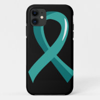 Ovarian Cancer Teal Ribbon 3