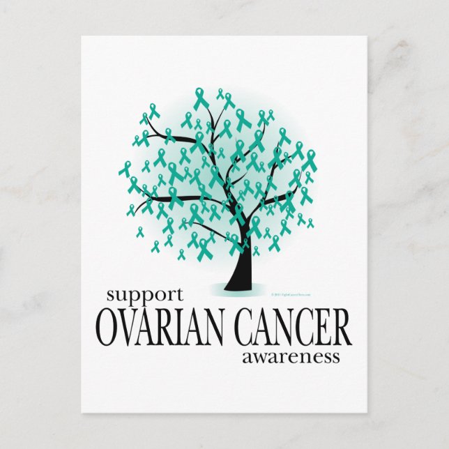 Ovarian Cancer Tree Postcard (Front)