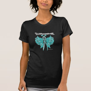 Ovarian Cancer Warrior Celtic Butterfly T-Shirt