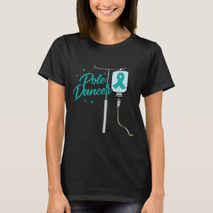 Ovarian Cancer Warrior Survivor Chemo Day Funny le T-Shirt