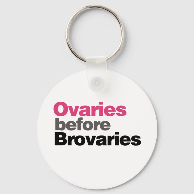 Ovaries before Brovaries Key Ring (Front)