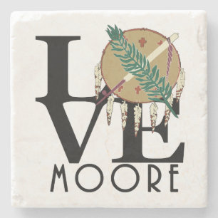 OVE Moore Oklahoma Stone Coaster