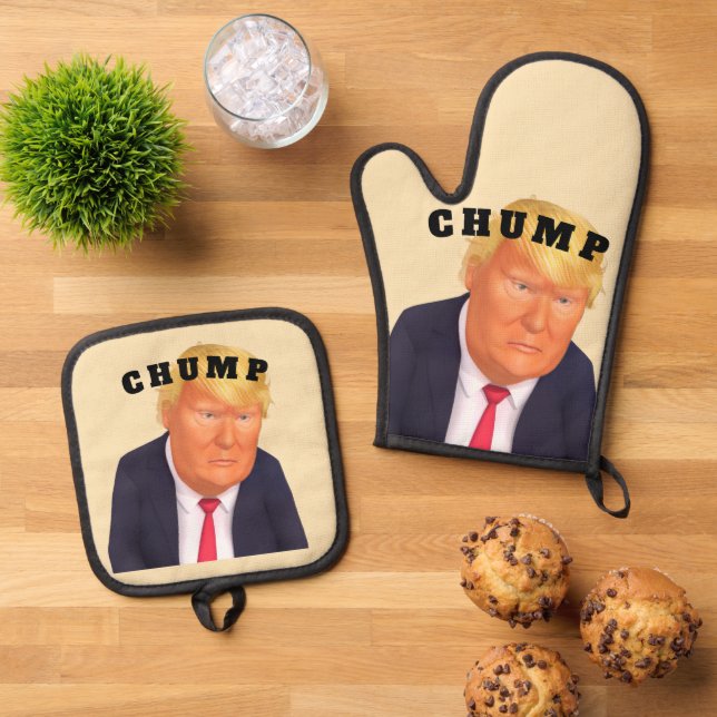 Oven Apron Mitt & Pot Holder Set (Top Down)