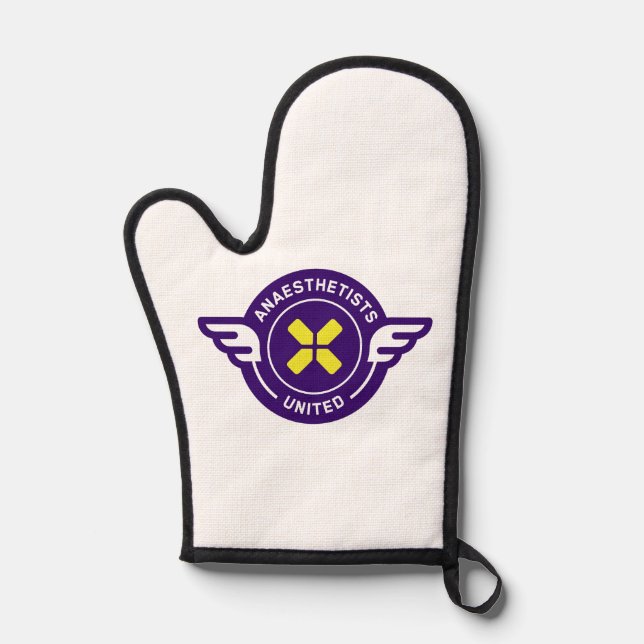 Oven glove.  oven mitt (Front)