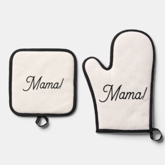 Oven Mitt and Pot Holders for your Mama Oven Mitt & Pot Holder Set