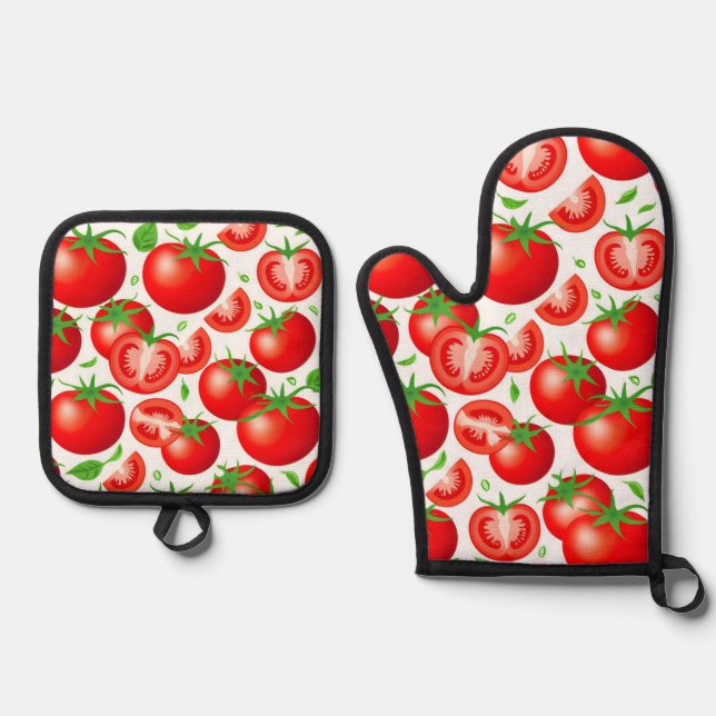 Oven Mitt and Pot Holders Oven Mitt & Pot Holder Set (Front)
