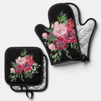 Oven Mitt and Pot Holders Oven Mitt & Pot Holder Set