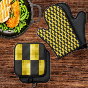 Oven Mitt and Pot Holders Oven Mitt & Pot Holder Set