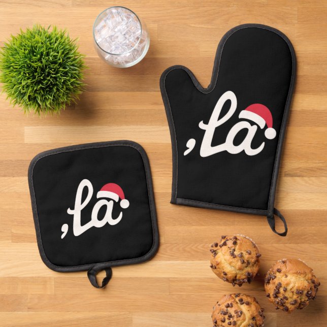 Oven Mitt and Pot Holders Oven Mitt & Pot Holder Set (Top Down)