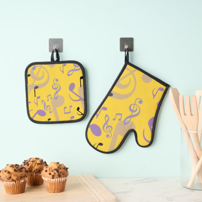 Oven Mitt and Pot Holders Oven Mitt & Pot Holder Set (Insitu(Hanging))