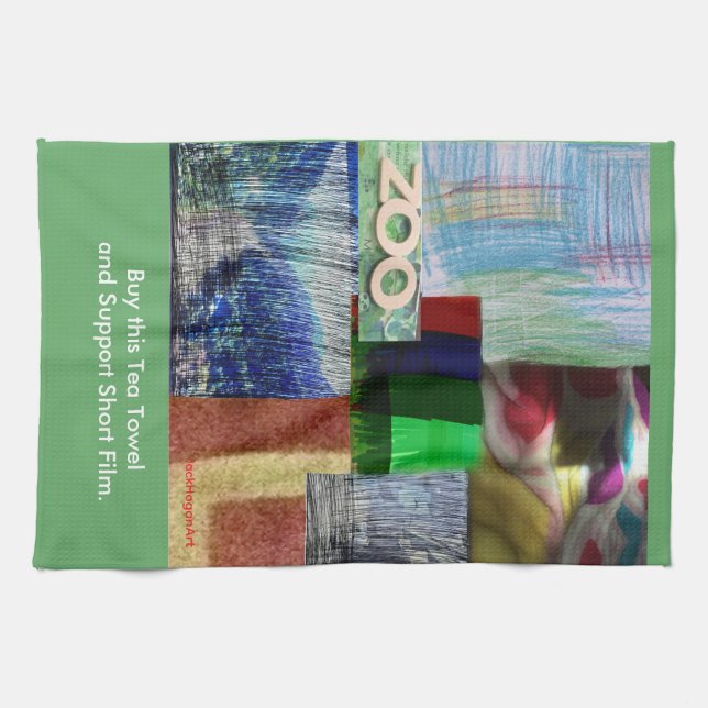 Oven Mitt and Pot Holders Tea Towel (Horizontal)