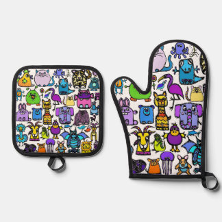 Oven Mitt Oven Mitt & Pot Holder Set