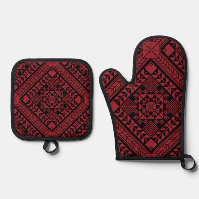 . OVEN MITT & POT HOLDER SET (Front)