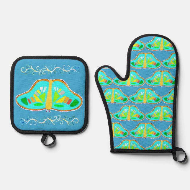 Oven mitt & pot holder set (Front)