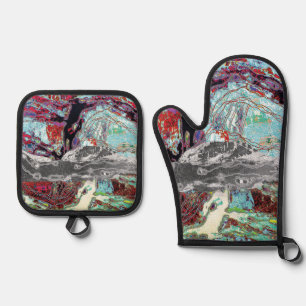 Oven Mitt & Pot Holders – Strata Pulse Holder Set