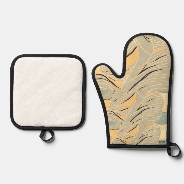 Oven Mitts Mitt & Pot Holder Set (Front)