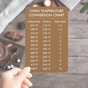 oven temperature conversion chart gold magnet