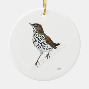 Ovenbird Ceramic Ornament