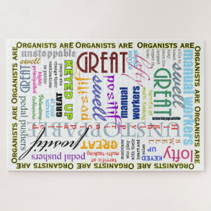 Over 1000 piece fun puzzle for organists