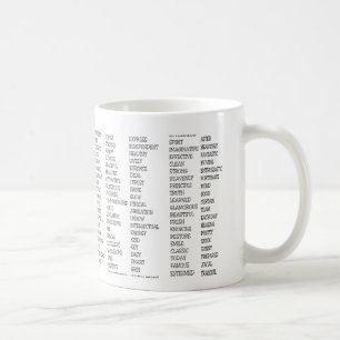 Over 600 Positive Words! Coffee Mug
