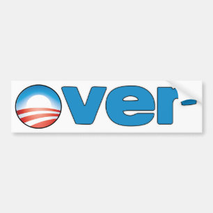 OVER - ANTI OBAMA STICKER