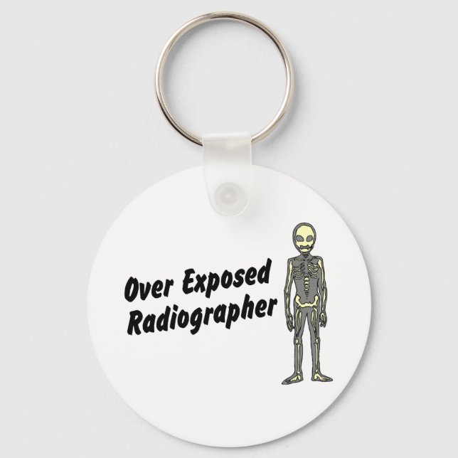 Over Exposed Radiographer Key Ring (Front)
