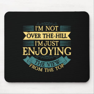 Over Hill View Top Retired Grandparents Birthday R Mouse Pad