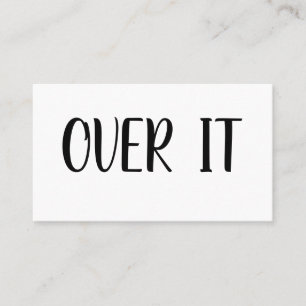 OVER IT BUSINESS CARD