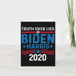 Over Lies Joe Biden Vice President Harris  Card