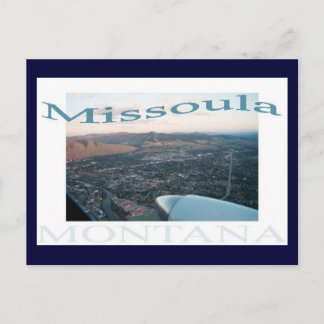 Over Missoula, Montana Postcard