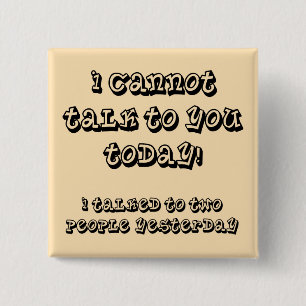Over My Introvert Limit Funny Button Badge Pin