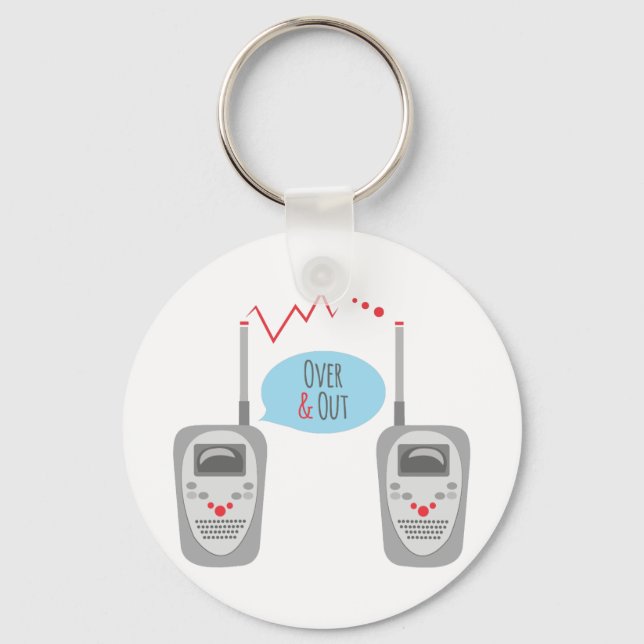 Over & Out Key Ring (Front)