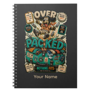 Over Packed Personalised Funny Student Notebook