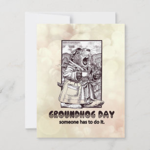 Over Rated? Groundhog Day Party Invitation